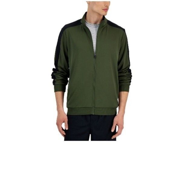 ID Ideology Men's Regular-Fit
Moisture-Wicking Knit Jacket, Native
Grn Blk Small - Picture 2 of 5